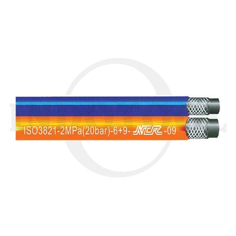 SELANG LAS DOUBLE (LPG-OXY) 1/4" x 3/8" / SELANG LAS DOUBLE PROPANE NCR