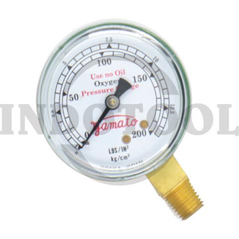 PRESSURE GAUGE OXYGEN, 0-200kg / ALAT PENGUKUR TEKANAN ANGIN YAMATO
