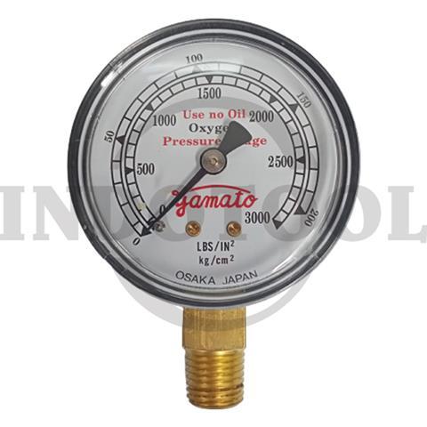 PRESSURE GAUGE OXYGEN, 0-3000kg / ALAT PENGUKUR TEKANAN ANGIN YAMATO