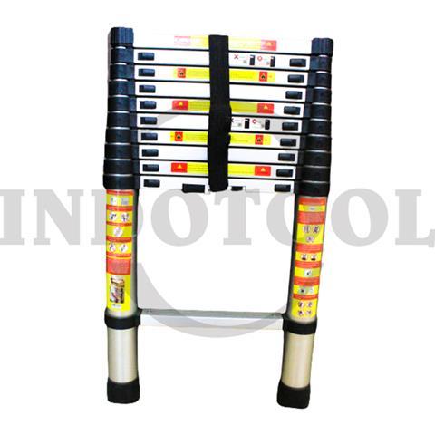 *TANGGA LIPAT ALUMINIUM TELESKOPIK 3.2M / *TANGGA LIPAT SUSUN ALUMINIUM TELESKOPIK UMUM
