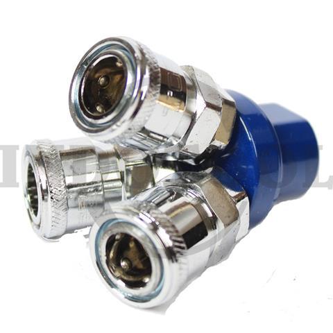 QUICK COUPLER 3 PASS / NEPEL KOMPRESOR 3 CABANG TORA