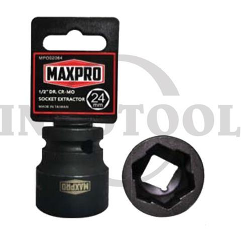 SOCKET EXTRACTOR 1/2" DR, CR-MO 12mm / SOCKET EXTRACTOR UNTUK BUKA BAUT SELEK MAXPRO