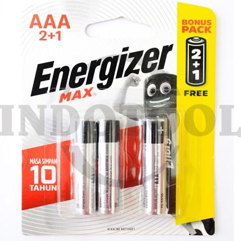 BATTERY ALKALINE MAX E92 AAA BP2+1 MAX / BATERAI / BATRE AA ENERGIZER