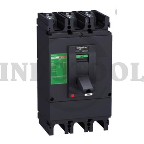 MCCB 3P 400A 50kA 415V EZC400H3400N / MCCB 3P SCHNEIDER
