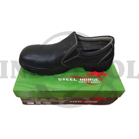 SAFETY SHOES 9133 BLACK SZ: 10 / 44 / SEPATU SAFETY 9133 BLACK STEEL HORSE