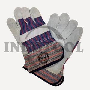 SARUNG TANGAN KULIT KOMBINASI BIRU TFWP02, 10.5" / SARUNG TANGAN KULIT KOMBINASI WARNA BIRU ROHA