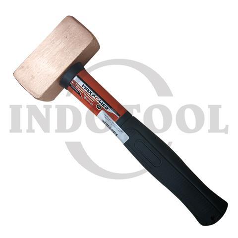 FIBERGLASS HANDLE COPPER HAMMER 1 kg / PALU TEMBAGA GAGANG FIBER MAXPOWER