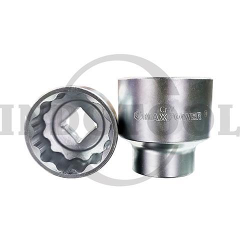 SOCKET 1" DRIVE, 12PT SATIN CRV 65mm / MATA SOCK 1" 12 PT, SATIN CRV MAXPOWER