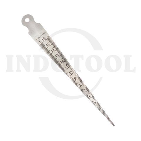 TAPER GAUGE 1-15mm (1/16"-5/8") / ALAT UNTUK MENGUKUR LEBAR CELAH SAMBUNGAN WIPRO
