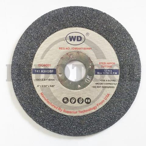 CUTTING WHEEL 4" x 2.5mm / MATA GURINDA / BATU GERINDA POTONG WD
