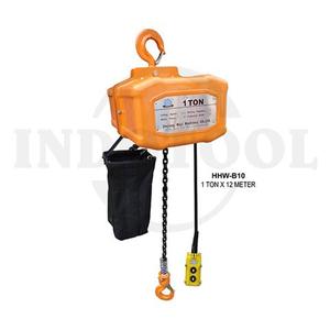 CHAIN HOIST ELECTRIC WITH HOOK HHW-B10, 1T x 12M, 1PHASE / ALAT ANGKAT BARANG DENGAN HOOK SHUANG GE