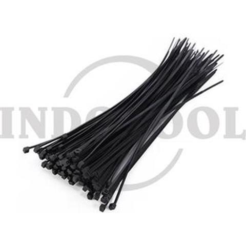CABLE TIES NYLON, BLACK 4.8 x 400mm / KABEL TIES NYLON HITAM, KABEL TIS NILON HITAM MORRIS