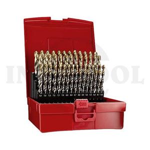 91 PCS HSS TIN COATED JOBBER DRILL TYPE A002 (A095209) 1.0-10.0mm / 92 PCS HSS TIN COATED JOBBER DRILL TYPE A002 (A095209) DORMER