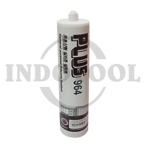 PLUS 964 BIO ANTIFUNGUS SILICONE SEALANT GREY, 300gr / PLUS 964 LEM SILIKON BIO ANTIFUNGUS (ABU ABU) SHINWOO