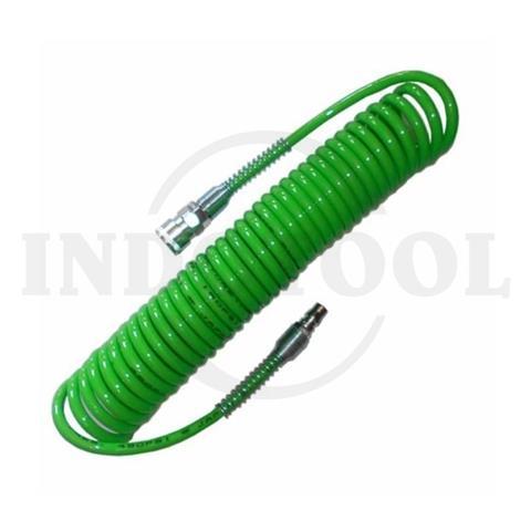 SELANG RECOIL PU BIRU 5 x 8mm x 15M / SELANG ANGIN KOMPRESSOR / SELANG SPIRAL - BIRU SHPI