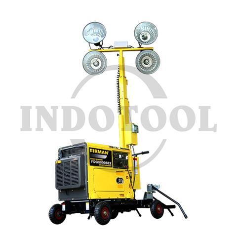 LIGHT TOWER FLT5000 + FDG9500SE2 / MESIN GENSET + LAMPU PENERANGAN KONTRUKSI FIRMAN