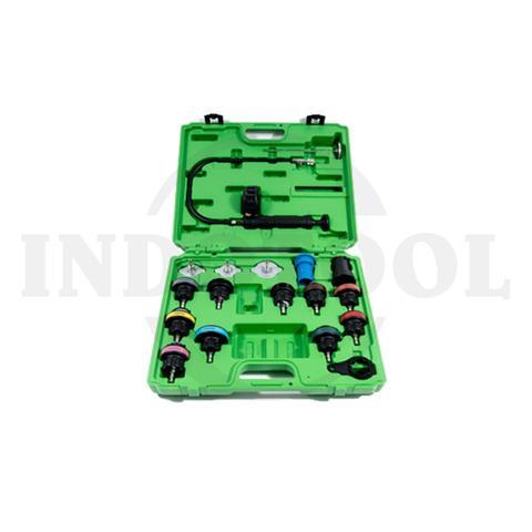 18 PCS UNIVERSAL RADIATOR PRESSURE TEST KIT / ALAT TEST RADIATOR SET 18 PCS TEKIRO