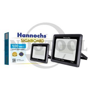 LED FLOOD LIGHT SIGNBOARD, WHITE 100W / LAMPU SOROT TEMBAK PUTIH HANNOCHS