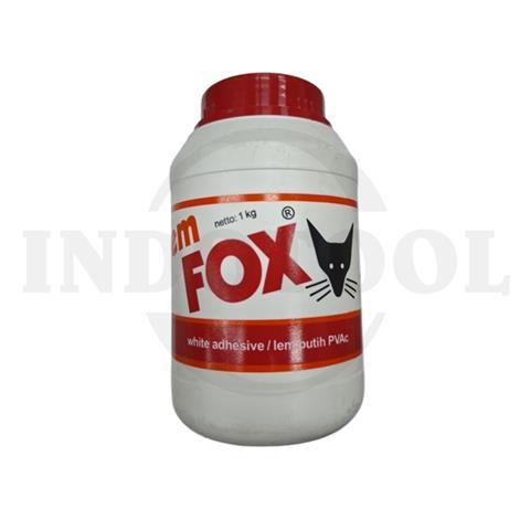 LEM SERBAGUNA PVAC, PUTIH - MERAH 1kg / LEM FOX SERBAGUNA WARNA PUTIH FOX