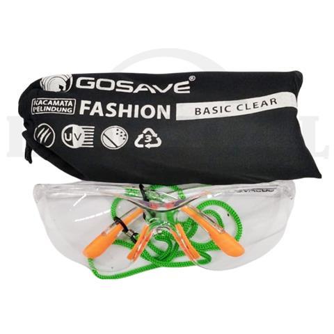 SAFETY GLASSES, FASHION CLEAR / KACAMATA SAFETY GERINDA, BENING GOSAVE