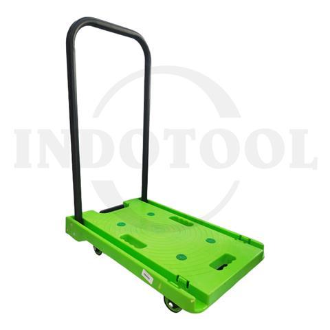 *HAND TRUCK, PVC GREEN 100kg, 39cm x 73cm / TROLI DORONG, PVC HIJAU UMUM