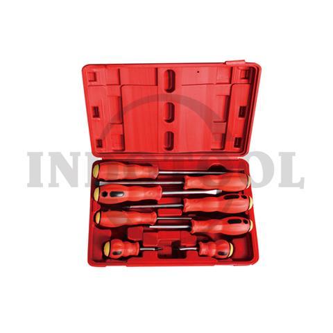 8 PCS SCREWDRIVER SET WITH OIL RESISTANT HANDLE / 8 PCS OBENG SET GAGANG ANTI MINYAK MAXPOWER