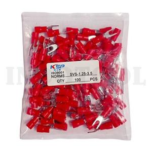 100 PCS SCUN CABLE, RED SVS 1.25 - 3.5 / 100 PCS SKUN GARPU / SKUN Y - MERAH FORT
