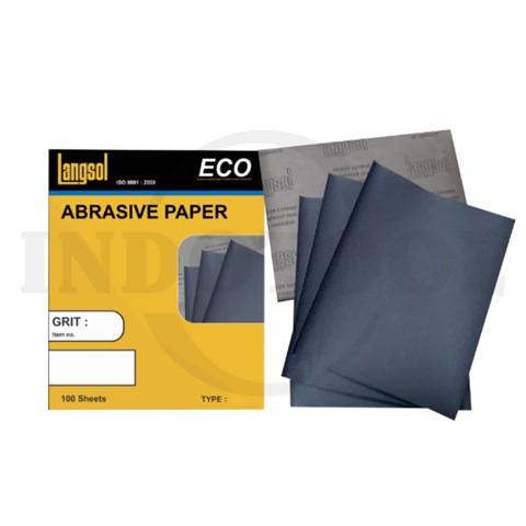 ECO ABRASIVE PAPER, WATERPROOF TYPE C34P 9"x11" Grit P 100 / AMPLAS LEMBARAN DUCO TIPE ECO LANGSOL