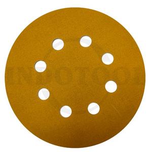 VELCRO ABRASIVE DISC (8 HOLES) 5", GRIT 240 / AMPLAS BULAT VELCRO (8 LUBANG) LANGSOL