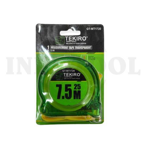 MEASURING TAPE (TRANSPARENT) 7.5M / METERAN TUKANG, METERAN KARET TEKIRO