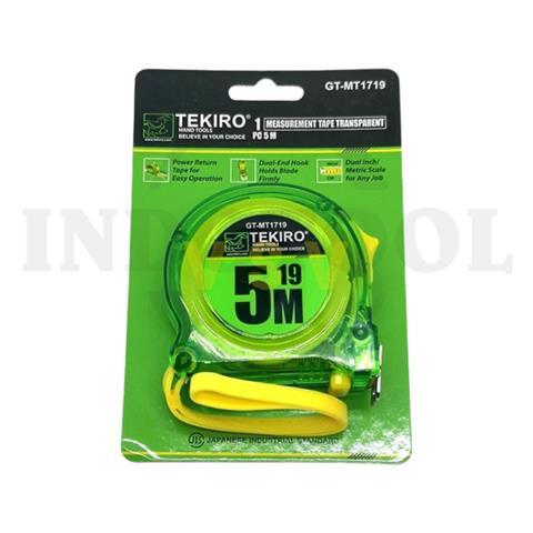 MEASURING TAPE (TRANSPARENT) 5M / METERAN TUKANG, METERAN KARET TEKIRO