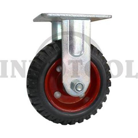 RUBBER CASTER, RIBBED, FIXED 10" (250x55mm), 250kg / RODA TROLI RUBBER - MATI ROHA