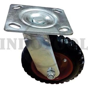 RUBBER CASTER, RIBBED, SWIVEL 10" (250x55mm), 250kg / RODA TROLI RUBBER - HIDUP / MATI ROHA