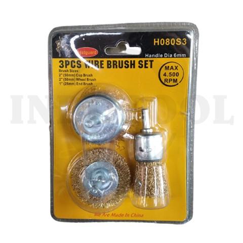 3 PCS WIRE BRUSH SET 1" - 2" / 3 PCS SIKAT KAWAT SET BEST GUARD