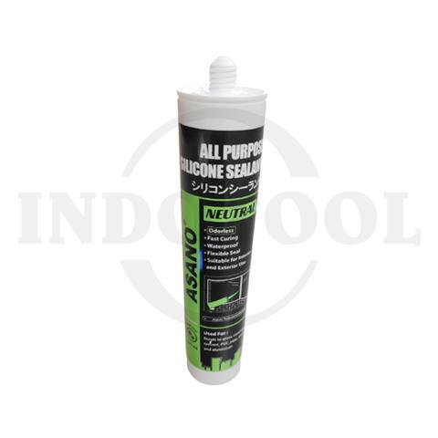 NEUTRAL SEALANT, WHITE 300ml / LEM KACA SILIKON NETRAL, PUTIH ASANO