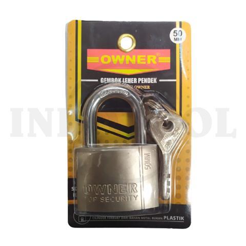 IRON PADLOCK SHORT 50mm / GEMBOK PENDEK OWNER