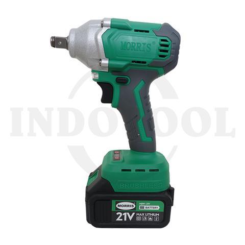 CORDLESS IMPACT WRENCH, BRUSHLESS MBW-21V, M6 - M16 330Nm / CORDLESS IMPACT WRENCH, BRUSHLESS MORRIS
