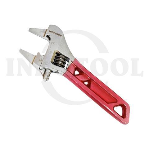 STUBBY ADJUSTABLE WRENCH WITH JAWS 120mm x 24mm / KUNCI INGGRIS CEBOL MAXPOWER