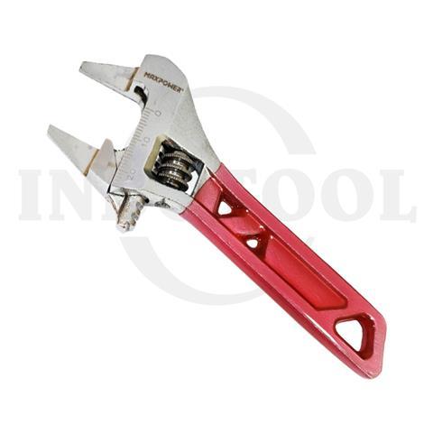 STUBBY ADJUSTABLE WRENCH WITH JAWS 140mm x 30mm / KUNCI INGGRIS CEBOL MAXPOWER