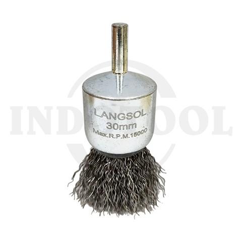 CIRCULAR END BRUSH CRIMPED 50mm / SIKAT KAWAT LANGSOL