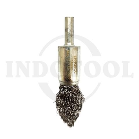 END BRUSH CRIMPED POINTED MODEL 16mm / SIKAT KAWAT END BRUSH LANGSOL