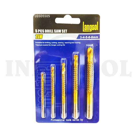 5 PCS DRILL SAW SET 3,4,5,6,8mm / MATA BOR BETON LANGSOL