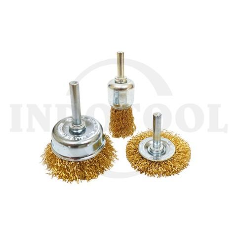 3 PCS BRUSH SET COATED WIRE / SIKAT KAWAT LANGSOL