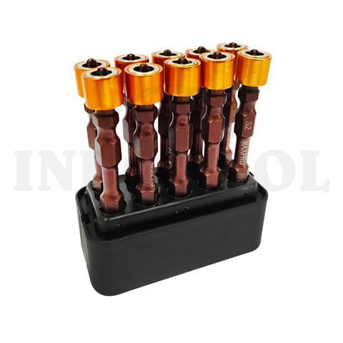 10 PCS MAGNETIC SCREWDRIVER BIT SET PH2 x 65mm / MATA OBENG SET MAXPRO