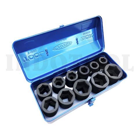 12 PCS 1" DR SOCKET IMPACT SET 360 x 150 x 110mm / KUNCI SOKET SET MAXPRO