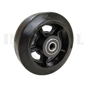 RUBBER SINGLE WHEEL, CAST IRON RIM 16" (400x75mm), 600kg / RODA GEROBAK DORONG ROHA