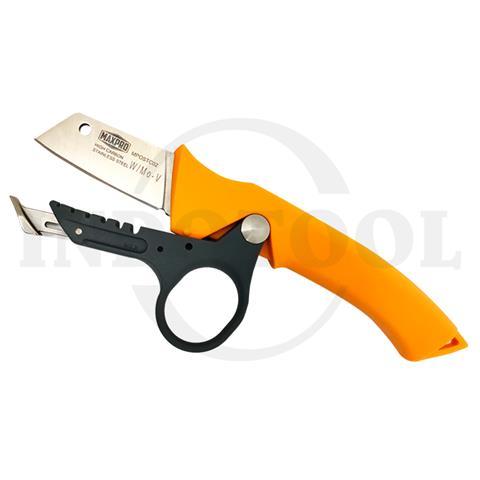 PRO CABLE STRIPPING KNIFE WITH PRESSER FOOT GUIDE 6-4/5" / MAXPRO