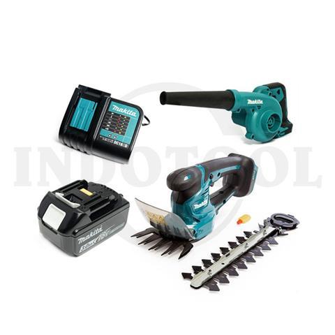 CORDLESS COMBO KIT BLOWER GRASS SHEAR (INCL. 1 BATTERY 18V 3.0Ah + CHARGER) DLX2494S, 110mm (4-5/16″) / CORDLESS COMBO KIT BLOWER GRASS SHEAR (INCL. 1 BATTERY 18V 3.0AH + CHARGER) MAKITA