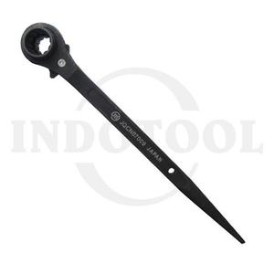 DOUBLE TAIL RATCHET WRENCH, BLACK 41 x 46mm / KUNCI RING DOUBLE RATCHET MAXPOWER