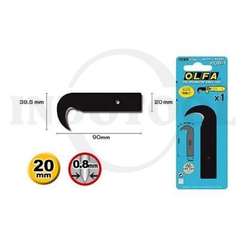 SPARE BLADE HOOK CUTTER HOB-1 / ISI ULANG MATA PISAU REFILL OLFA